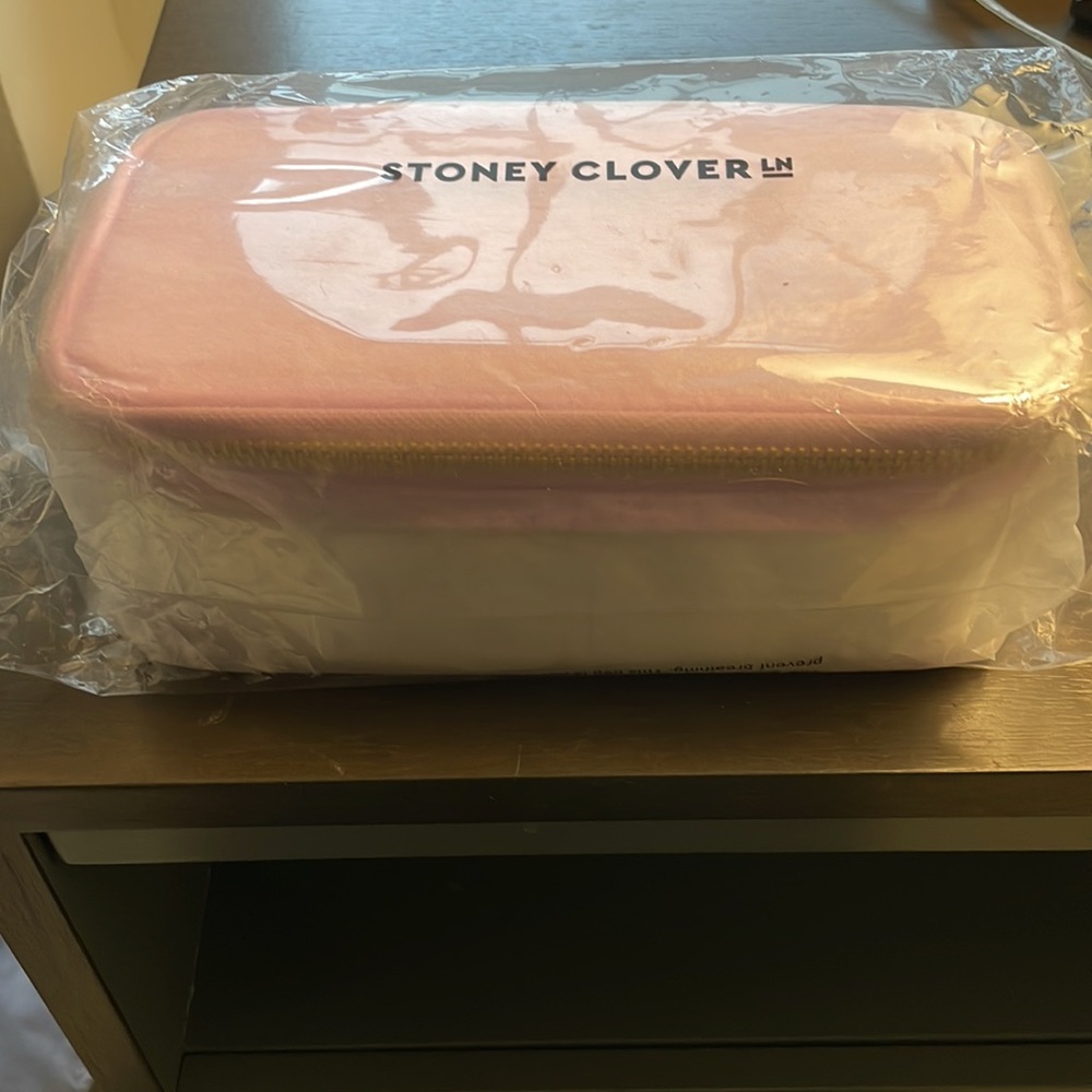 Stoney Clover Lane Clear Open Top Pouch in Grape